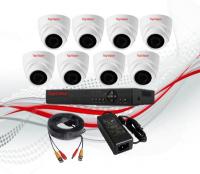 Комплект видеонаблюдения внутренний 8 камер 5МР