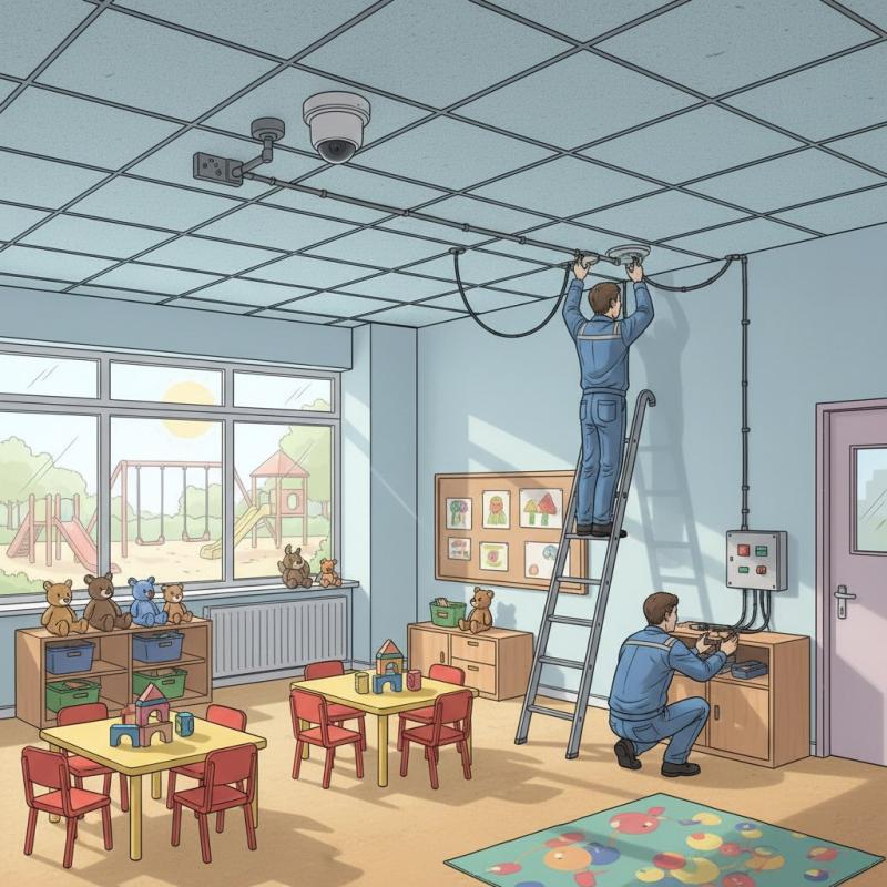 Установить видеонаблюдение в детском саду заказать в Пскове, цена, интернет магазин cameralook