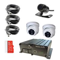 Комплект видеонаблюдения на транспорт с 2 SD картами на 3 камеры с функцией "АнтиДТП"