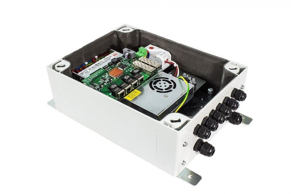 Коммутатор «Релион» SW-2G-4Poe+/60W-UPS